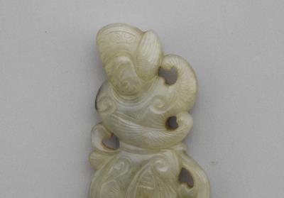 图片[2]-Jade pendant in the shape of a dancer, Liao to Jin dynasty, 907-1234-China Archive